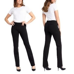 NWT‎ Betabrand High Rise Black Dress Yoga Career Straight Leg Pants